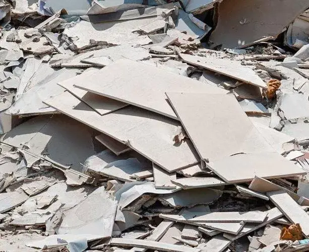 Gipskartonplaten en gipsblokken